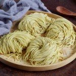 four portions of fresh alkaline noodles