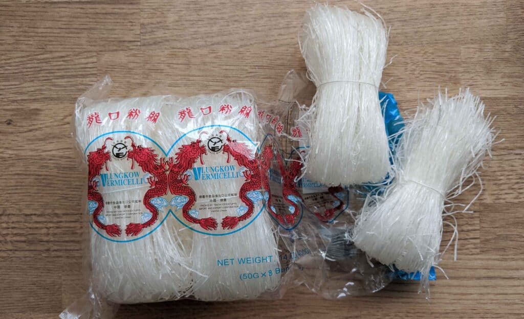 Mung bean vermicelli noodles
