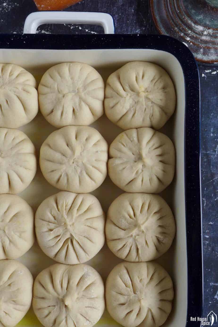Uncooked bao buns