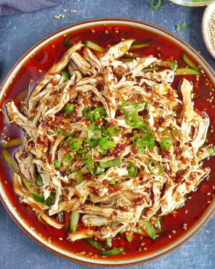 Authentic Bang Bang chicken.