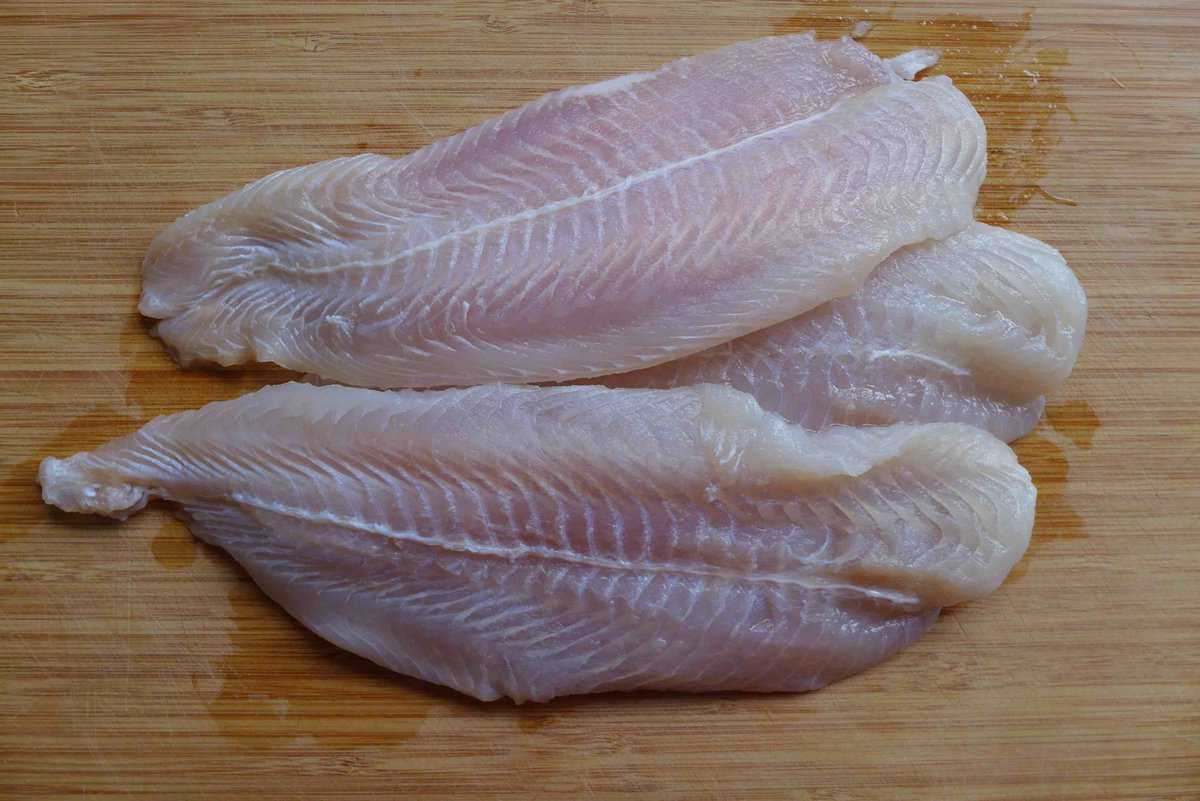 basa fish filets.