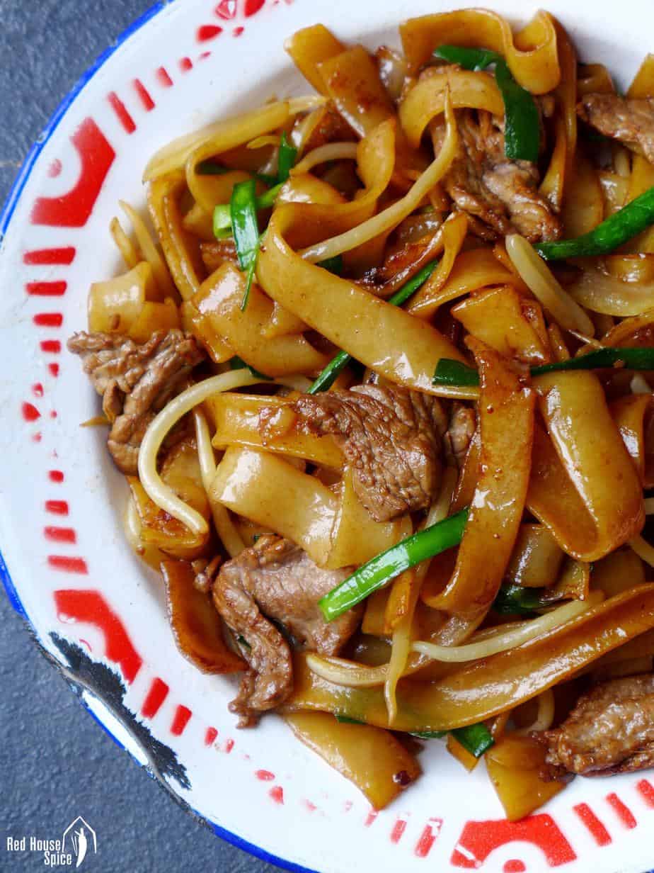 Cantonese dish beef chow fun