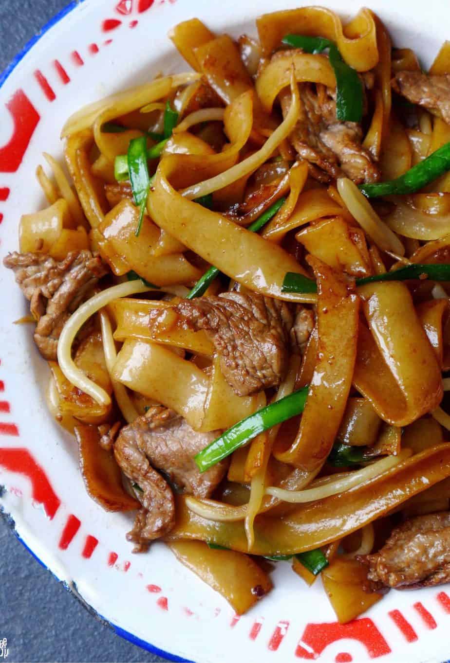 Beef chow fun