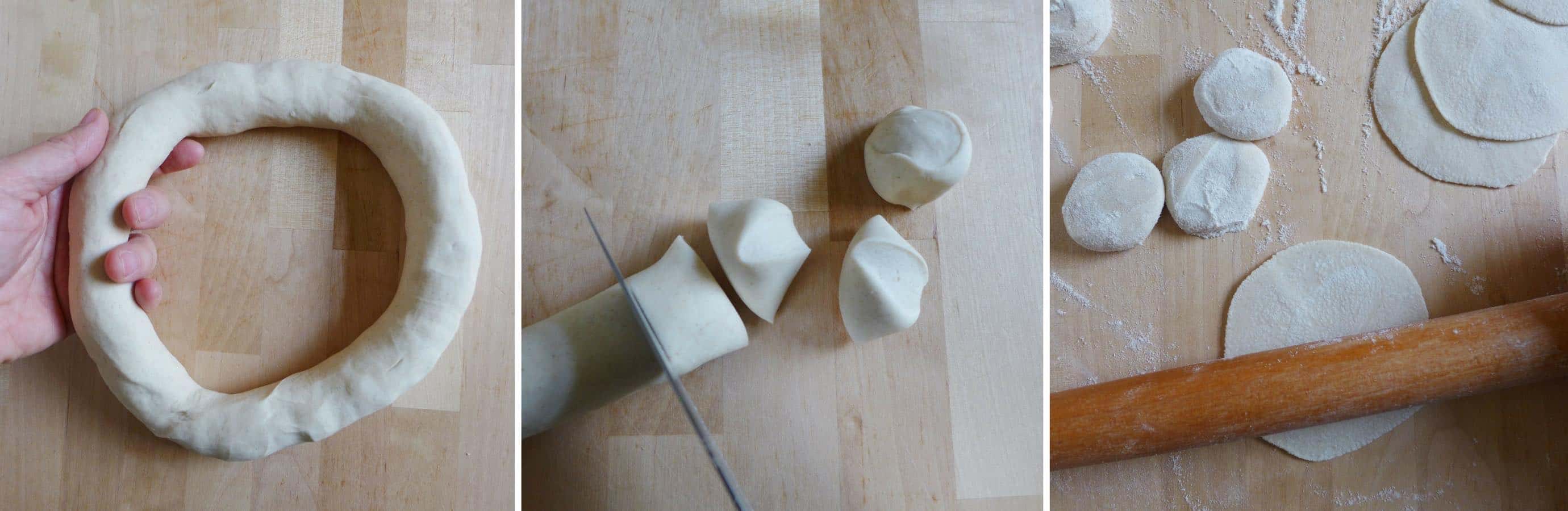 Homemade dumpling wrappers