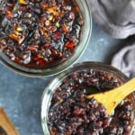 Original and spicy versions of black bean sauce.