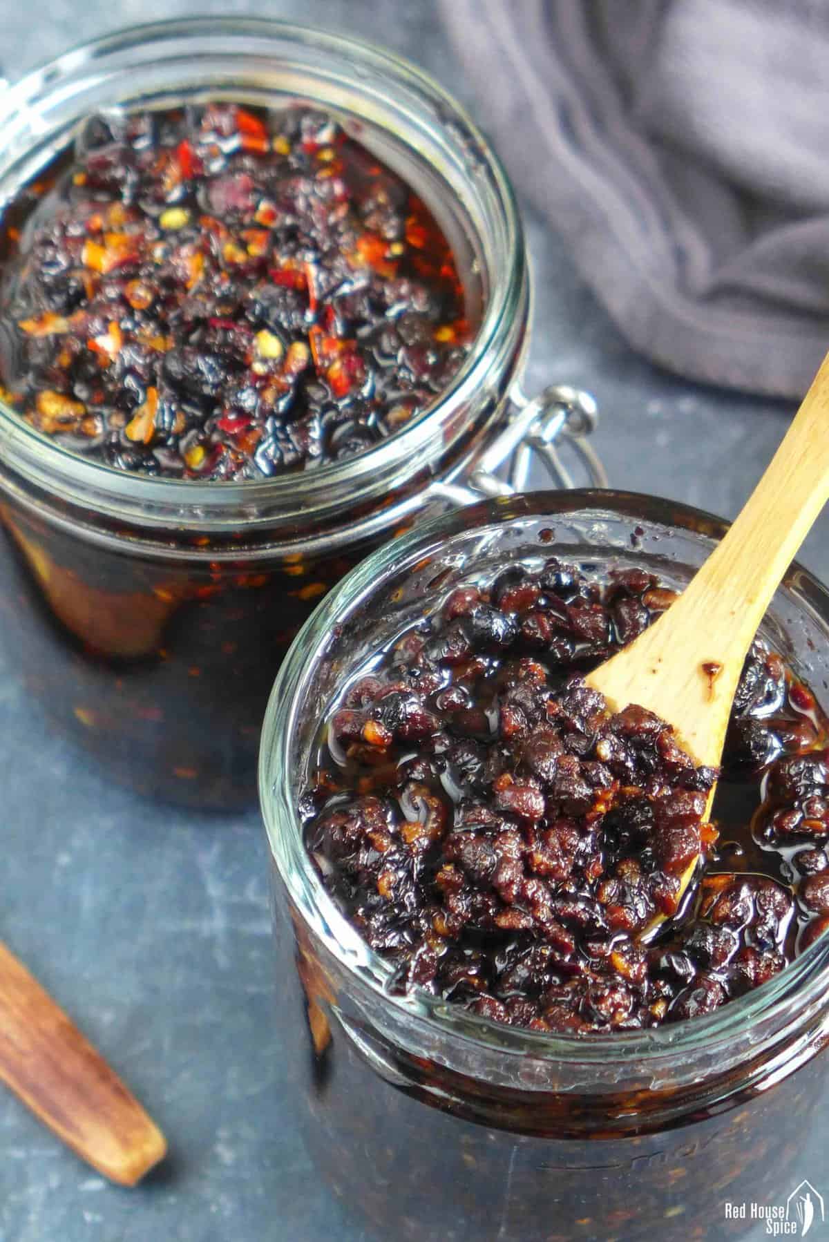two versions of black bean sauce.