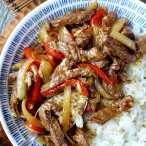 stir-fried black pepper beef