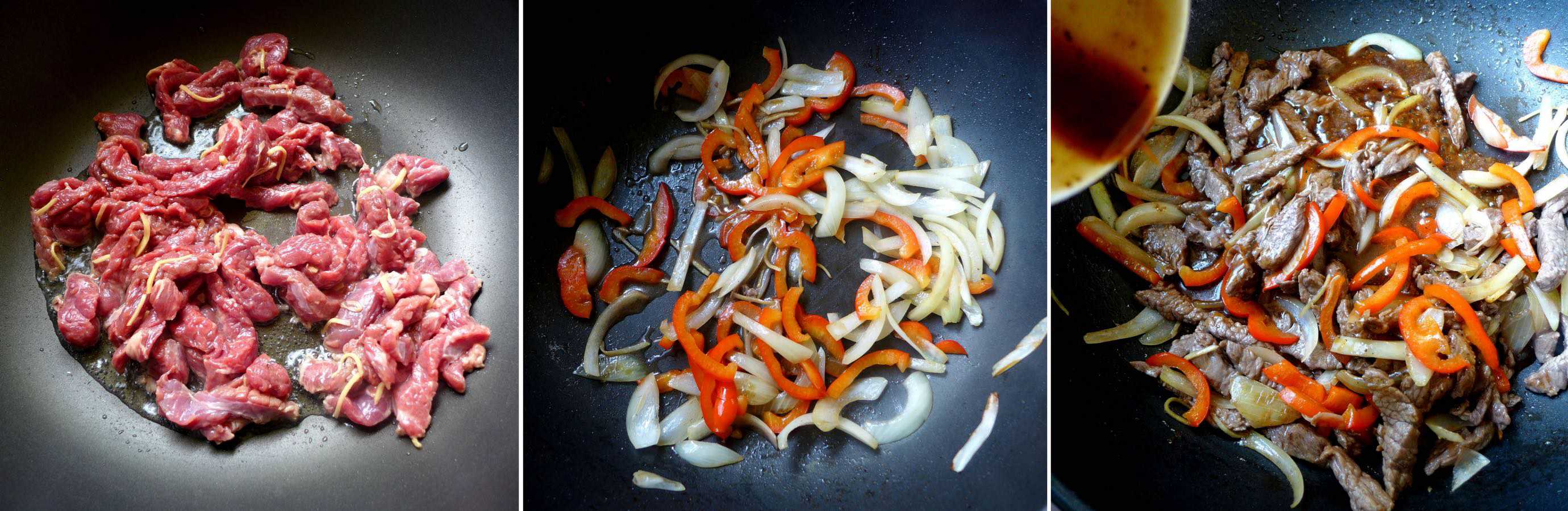 Tender and succulent beef strips with a black pepper flavoured sauce, Chinese black pepper beef stir-fry can be made at home to a restaurant standard.