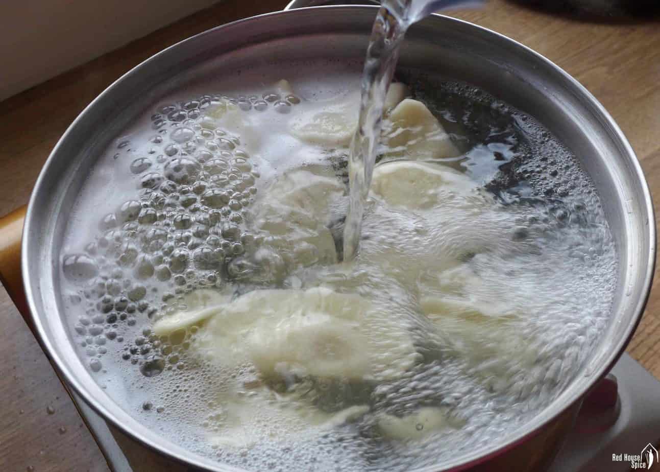 boiling dumplings