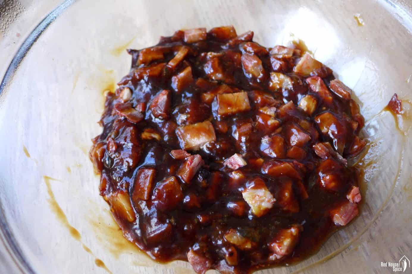 The filling for Char Siu Bao