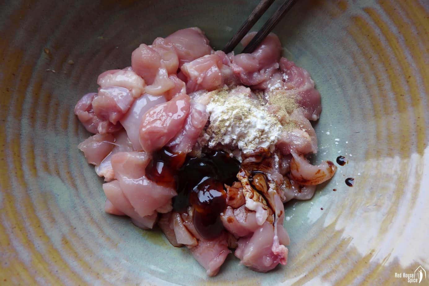 chicken with marinate seasonings
