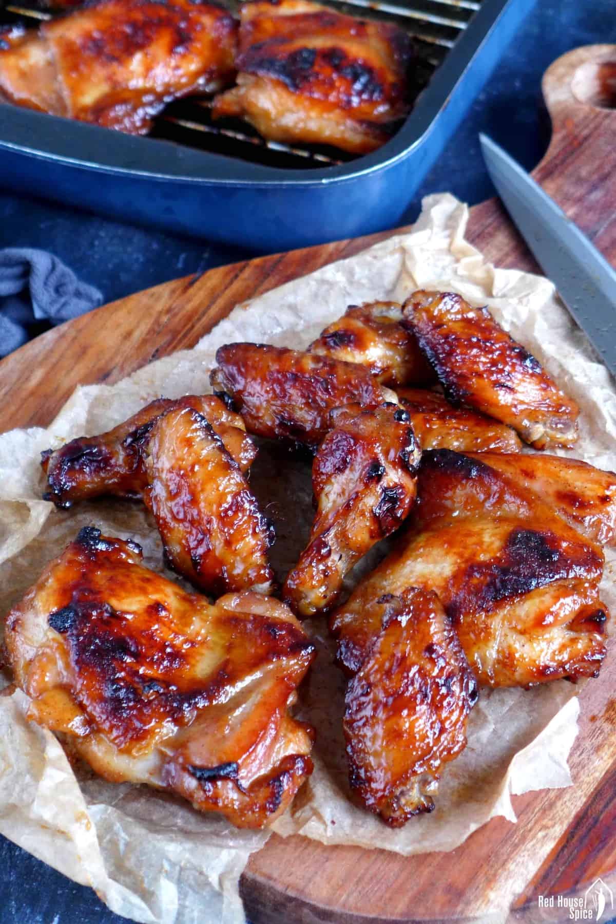 chicken pieces cooked with Char Siu sauce