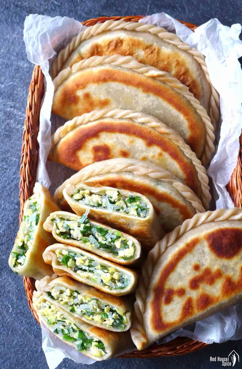 Chinese chive pockets