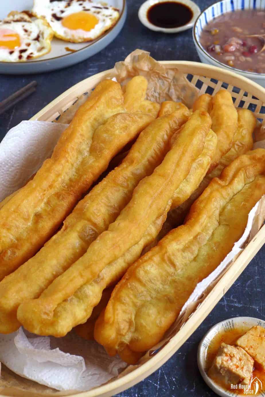 Chinese doughnut sticks in a basket