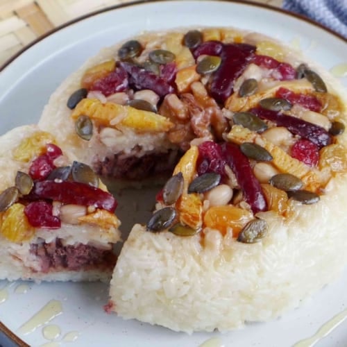 Chinese eight treasure rice pudding