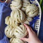 Chinese flower rolls in a basket