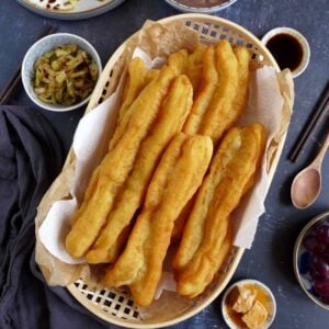 Chinese doughnut sticks in a basket