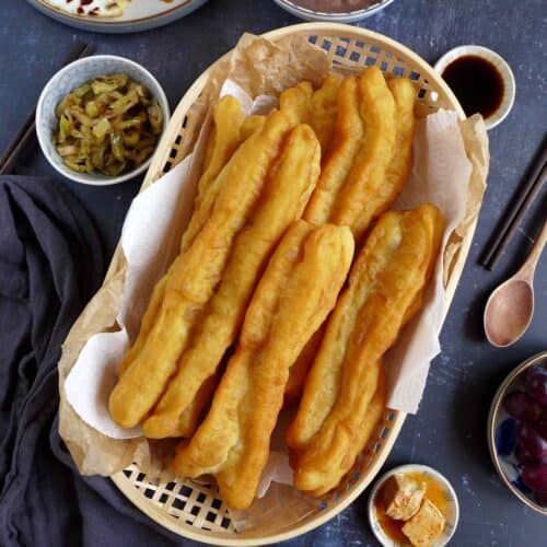 Chinese doughnut sticks in a basket