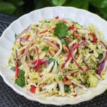 Chinese Napa Cabbage on a plate.