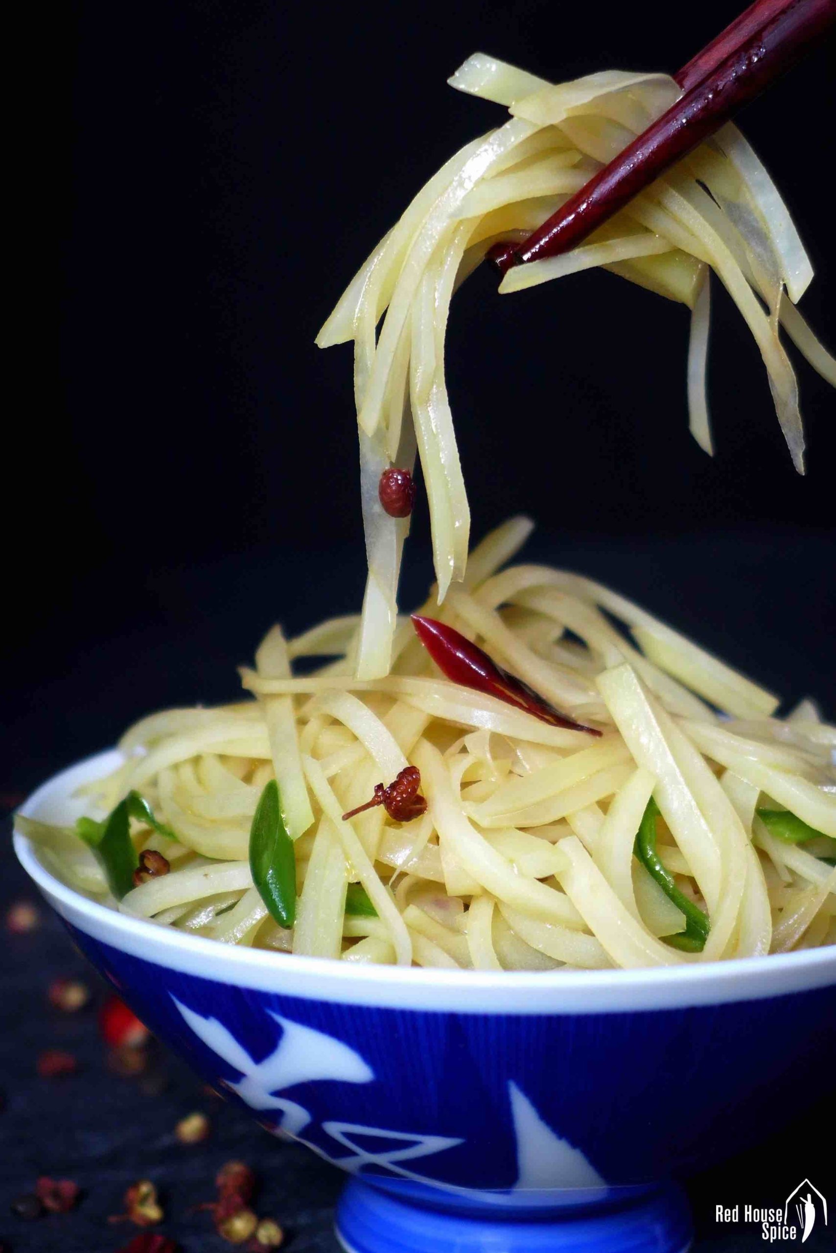 stir-fried shredded potato.