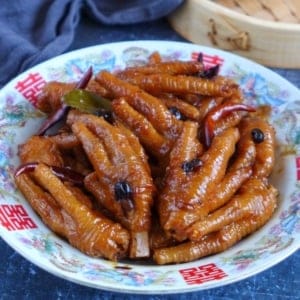 dim sum style chicken feet with black bean sauce