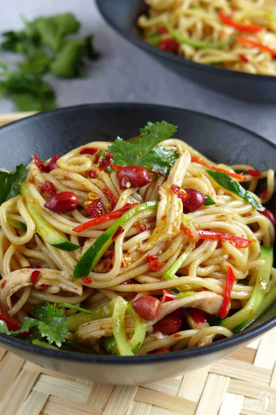 Cold noodles with Sichuan style dressing