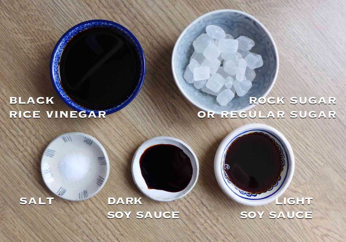 condiments for making sweet and sour ribs