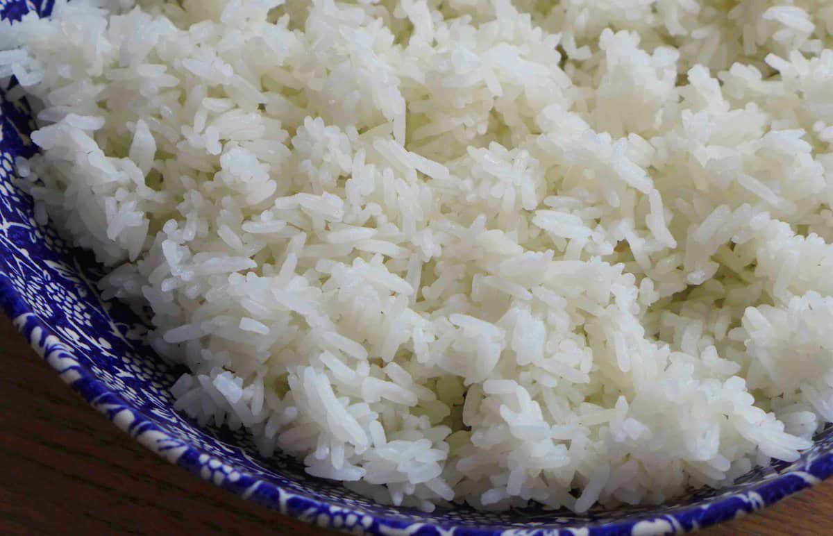 cooked rice.