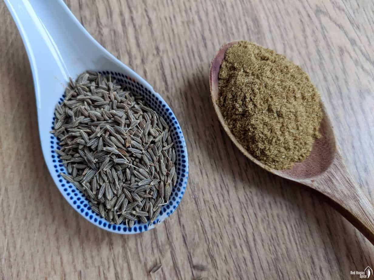 cumin seeds and cumin powder