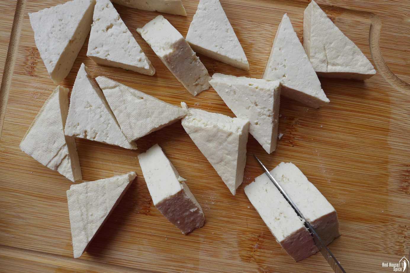 cutting tofu