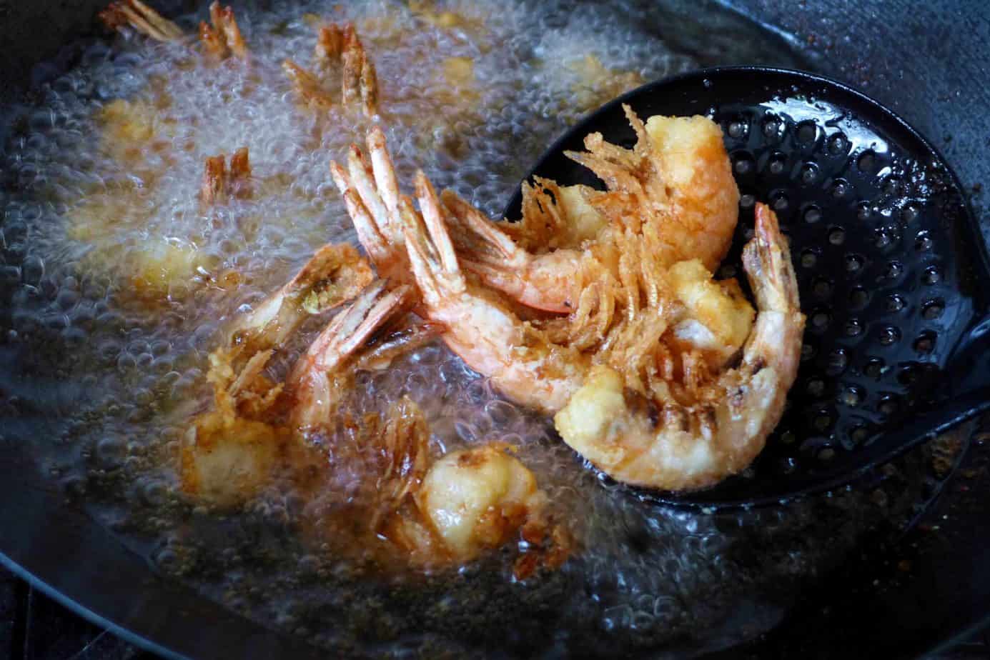 Deep fried shrimp