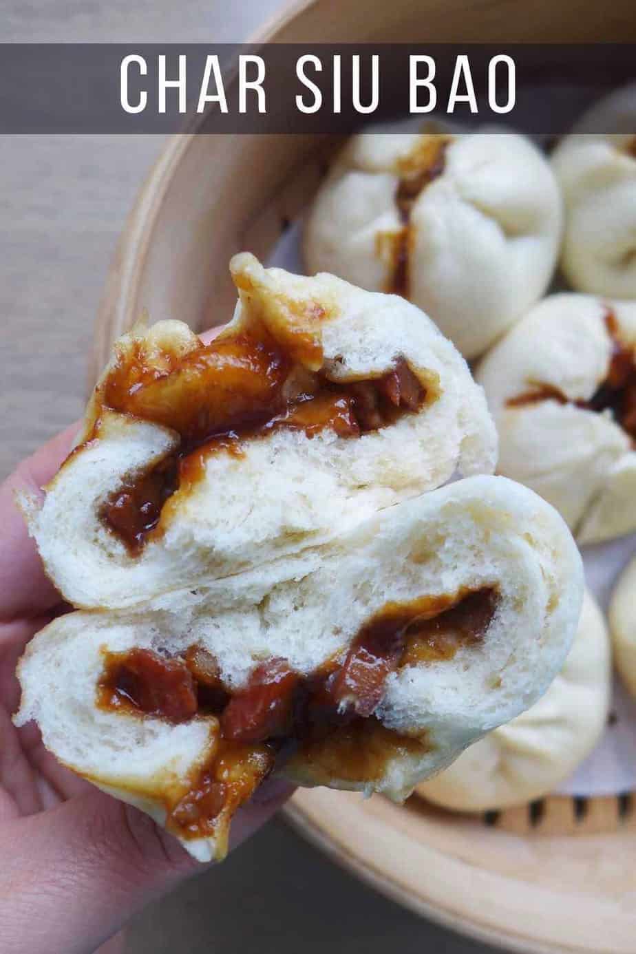 an open char siu bao