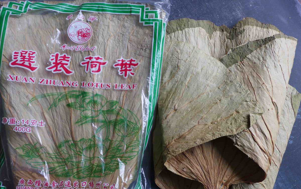 dry lotus leaves.