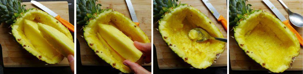 A quick one-bowl meal served in a pineapple shell. Try this easy pineapple fried rice with succulent beef cubes! It has a balanced flavour of savoury and sweet.