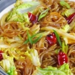 glass noodles with Napa cabbage