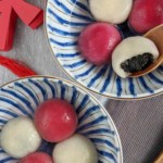 glutinous rice balls with black sesame filling