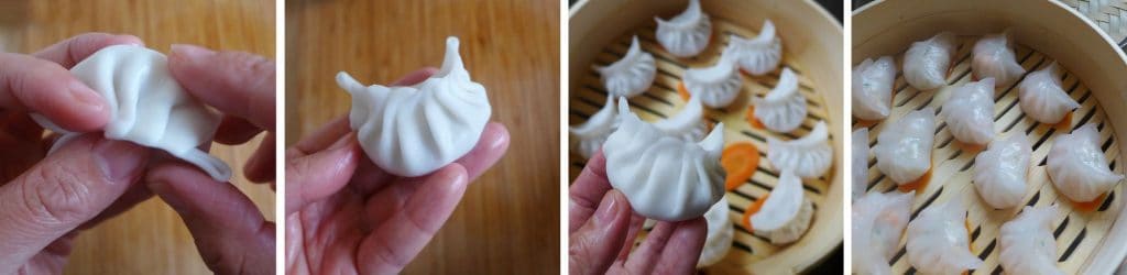 Juicy filling wrapped by a translucent skin, Har Gow (prawn dumplings) is a pleasure both on your palate and to your eyes. Read my detailed recipe to learn how to make it perfectly.