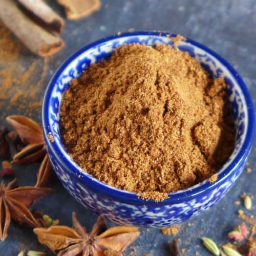 Homemade five spice powder in a bowl