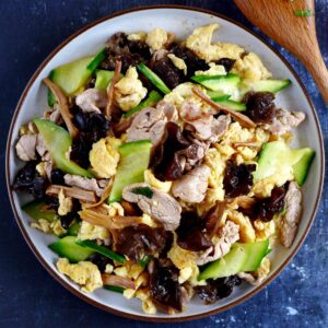 A plate of Moo Shu Pork