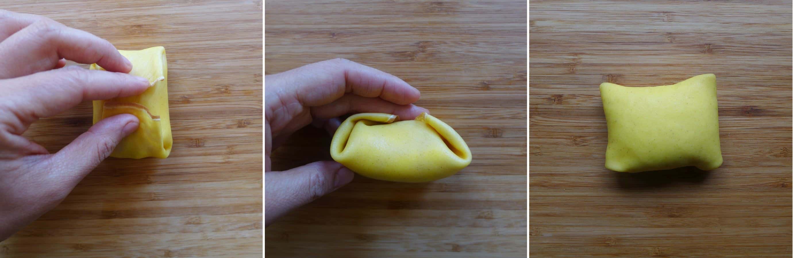 Fresh mango chunk topped with fluffy whipped cream, then wrapped with a thin, moist and elastic crepe, pillow-shaped mango pancake is a dessert to die for.