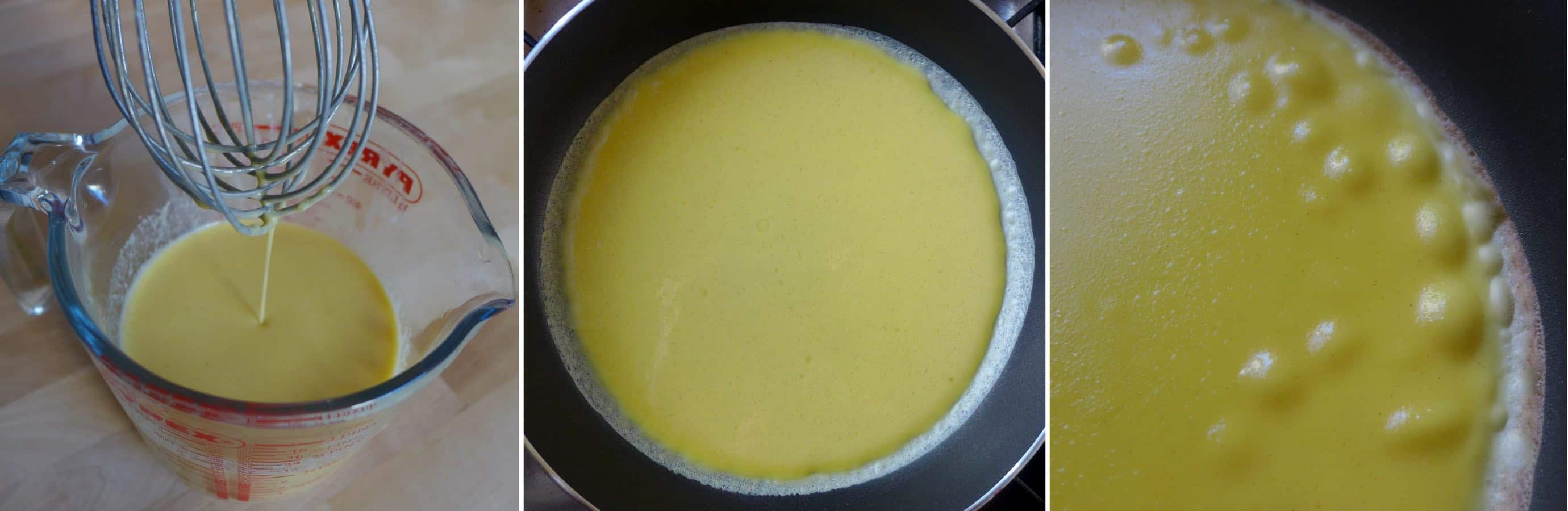 Fresh mango chunk topped with fluffy whipped cream, then wrapped with a thin, moist and elastic crepe, pillow-shaped mango pancake is a dessert to die for.