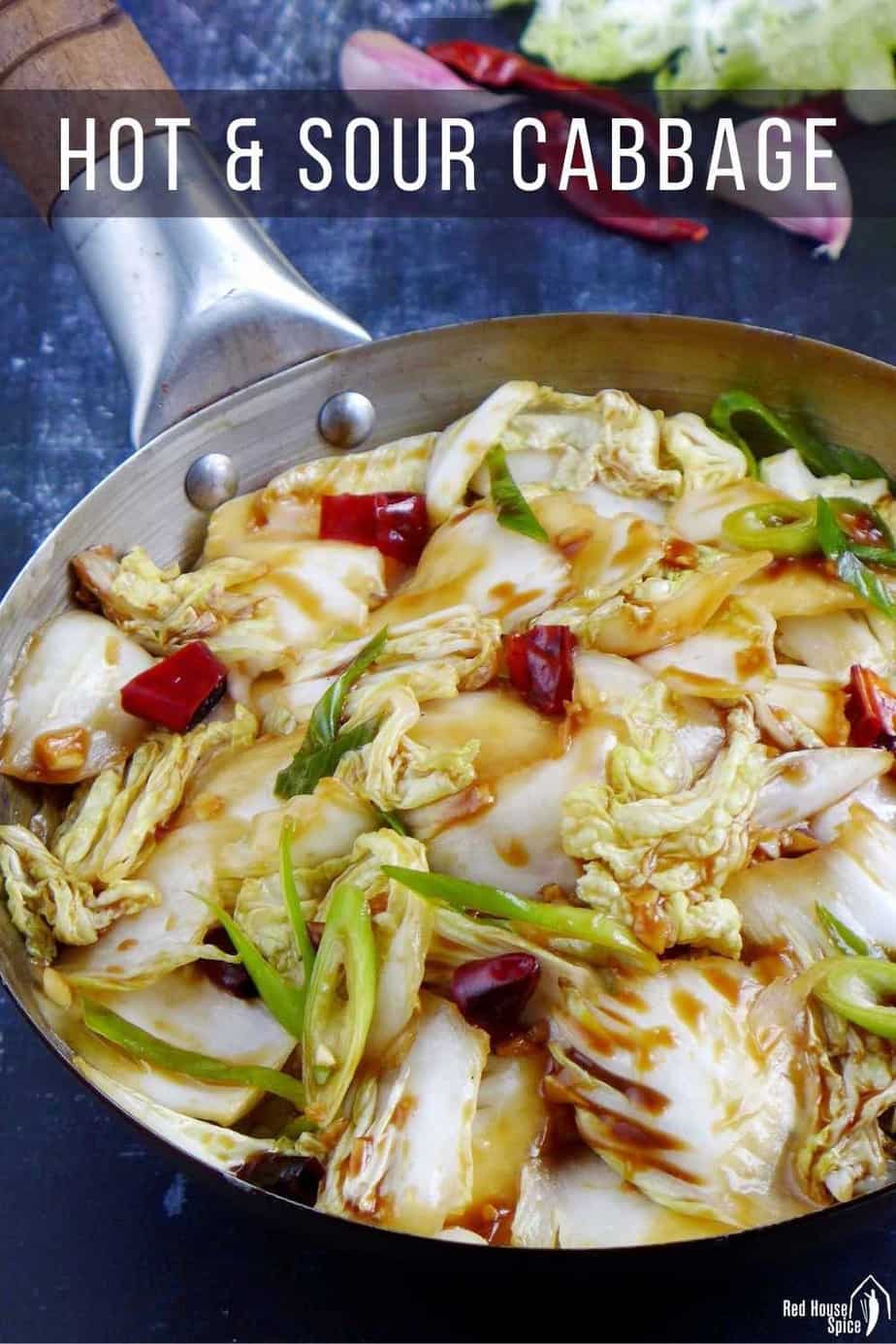 Stir fried napa cabbage