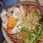 a bowl of hot and sour noodles.