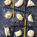 Nine dumplings in nine different patterns.