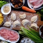 ingredients for making dumpling fillings
