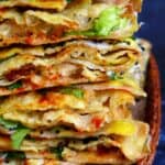 A pile of Jian Bing, Chinese crepes