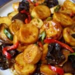 king oyster mushroom stir fried with garlic sauce