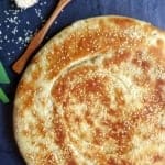 leavened scallion flatbread baked in a pan