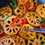 Lotus root stir-fry