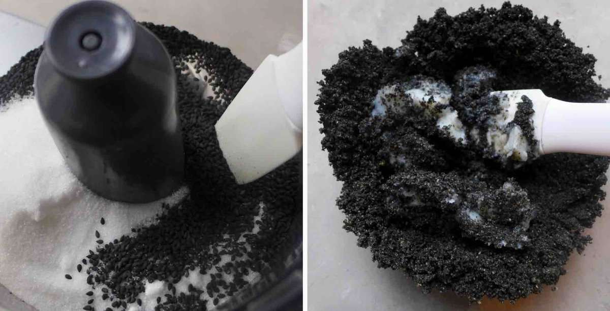 making black sesame paste.